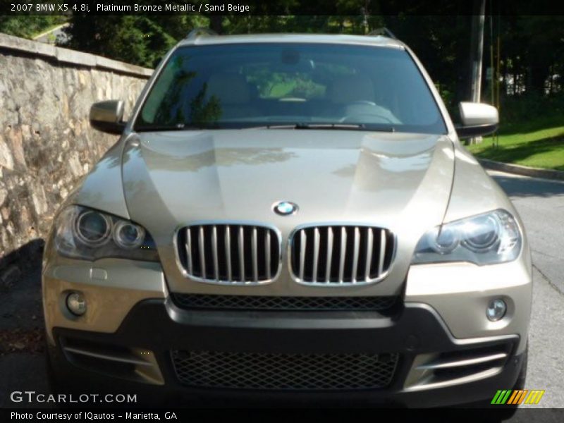 Platinum Bronze Metallic / Sand Beige 2007 BMW X5 4.8i