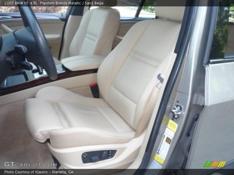 Platinum Bronze Metallic / Sand Beige 2007 BMW X5 4.8i