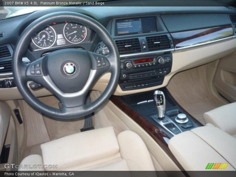 Platinum Bronze Metallic / Sand Beige 2007 BMW X5 4.8i