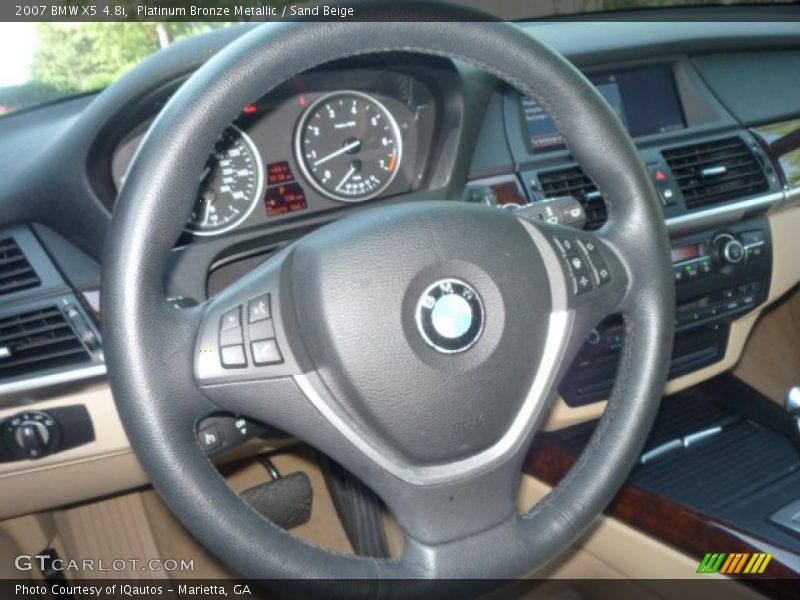Platinum Bronze Metallic / Sand Beige 2007 BMW X5 4.8i
