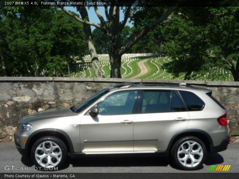 Platinum Bronze Metallic / Sand Beige 2007 BMW X5 4.8i