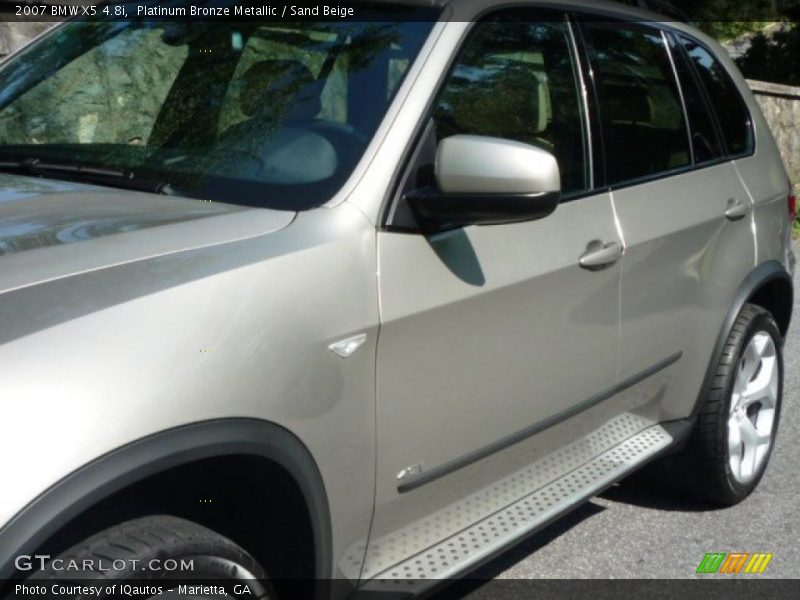 Platinum Bronze Metallic / Sand Beige 2007 BMW X5 4.8i