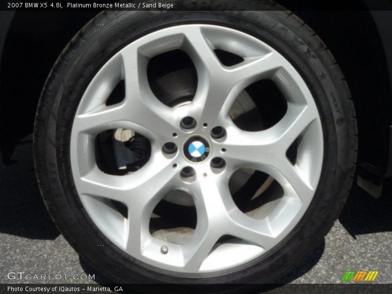 Platinum Bronze Metallic / Sand Beige 2007 BMW X5 4.8i