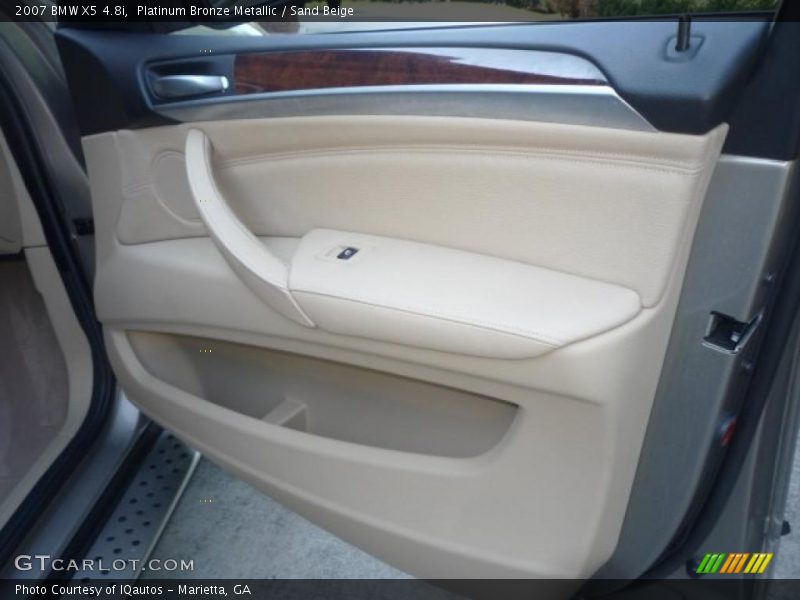 Platinum Bronze Metallic / Sand Beige 2007 BMW X5 4.8i