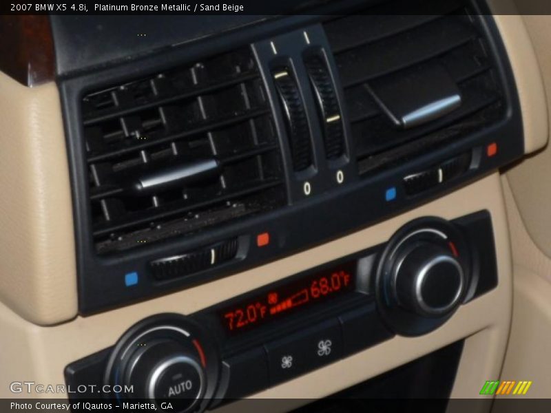 Platinum Bronze Metallic / Sand Beige 2007 BMW X5 4.8i