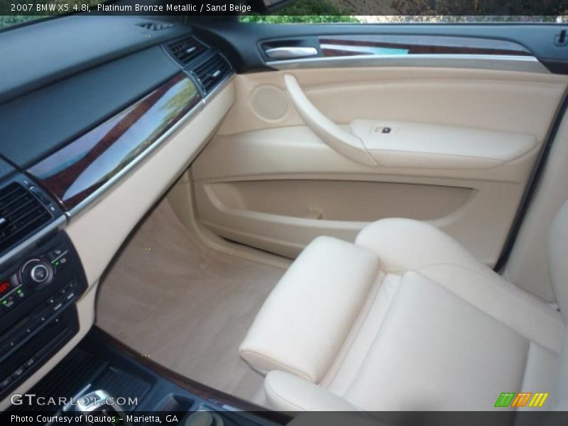Platinum Bronze Metallic / Sand Beige 2007 BMW X5 4.8i
