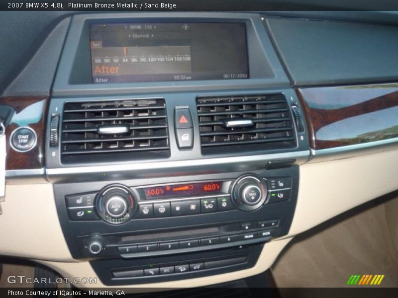 Platinum Bronze Metallic / Sand Beige 2007 BMW X5 4.8i