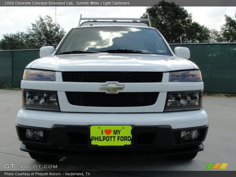 Summit White / Light Cashmere 2009 Chevrolet Colorado Extended Cab