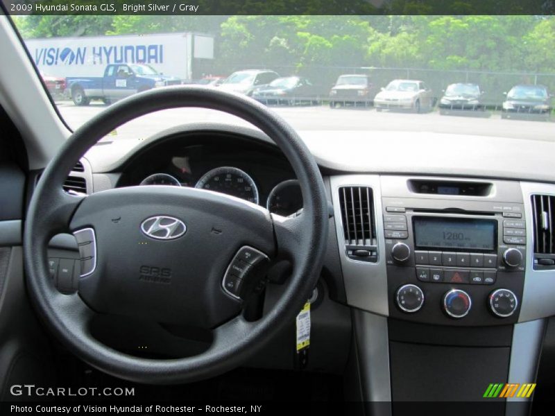 Bright Silver / Gray 2009 Hyundai Sonata GLS