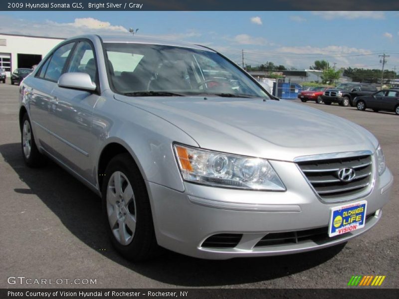 Bright Silver / Gray 2009 Hyundai Sonata GLS