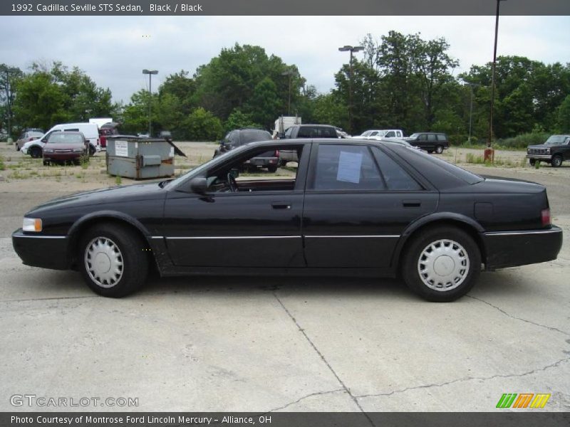 Black / Black 1992 Cadillac Seville STS Sedan