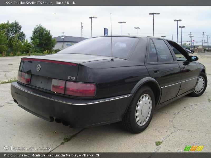 Black / Black 1992 Cadillac Seville STS Sedan