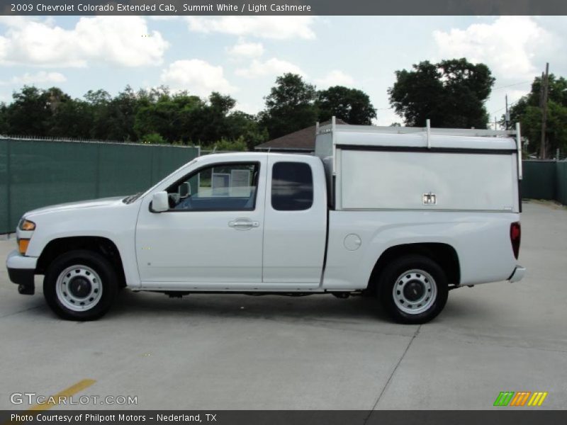 Summit White / Light Cashmere 2009 Chevrolet Colorado Extended Cab