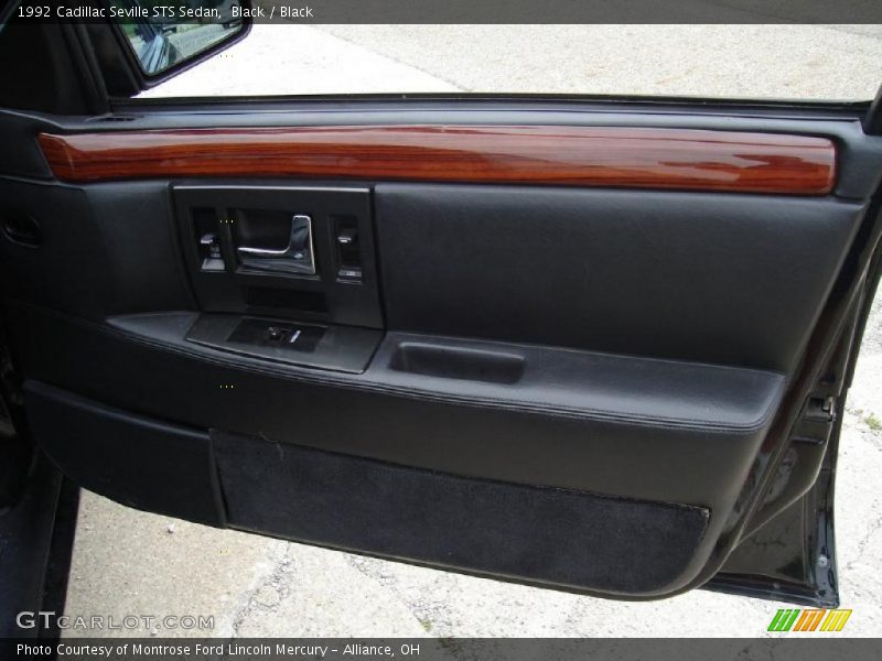 Black / Black 1992 Cadillac Seville STS Sedan