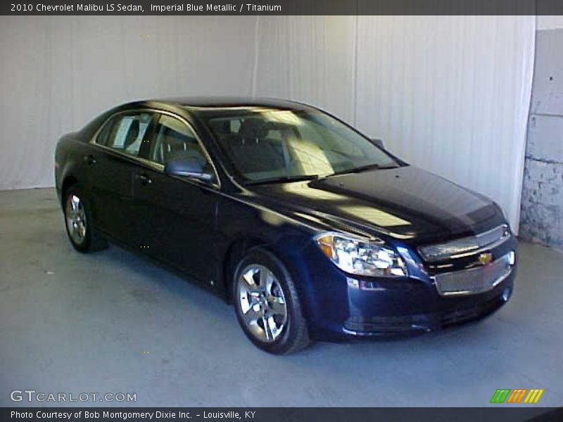 Imperial Blue Metallic / Titanium 2010 Chevrolet Malibu LS Sedan