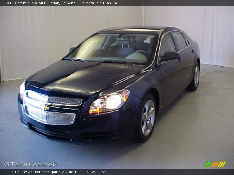Imperial Blue Metallic / Titanium 2010 Chevrolet Malibu LS Sedan