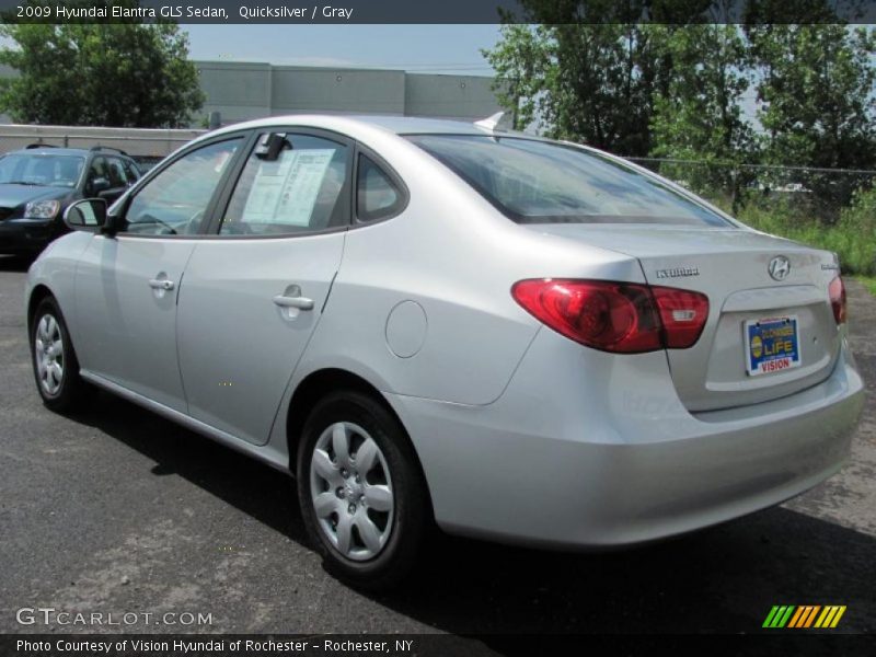 Quicksilver / Gray 2009 Hyundai Elantra GLS Sedan