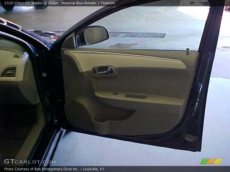 Imperial Blue Metallic / Titanium 2010 Chevrolet Malibu LS Sedan