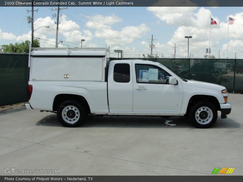 Summit White / Light Cashmere 2009 Chevrolet Colorado Extended Cab