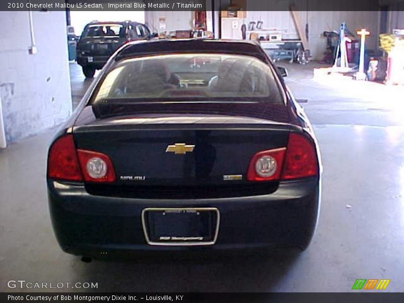 Imperial Blue Metallic / Titanium 2010 Chevrolet Malibu LS Sedan
