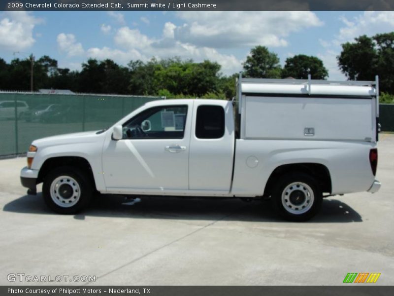 Summit White / Light Cashmere 2009 Chevrolet Colorado Extended Cab