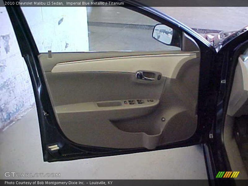 Imperial Blue Metallic / Titanium 2010 Chevrolet Malibu LS Sedan