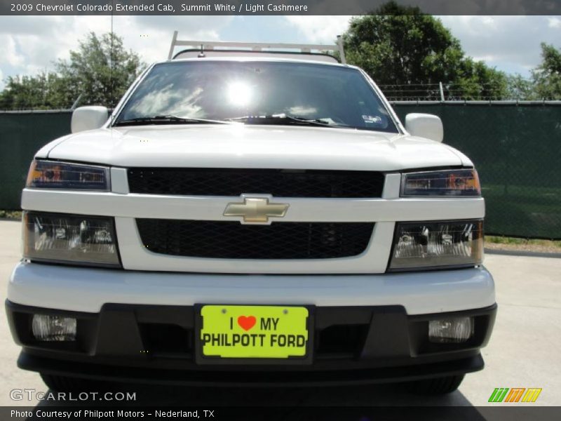 Summit White / Light Cashmere 2009 Chevrolet Colorado Extended Cab
