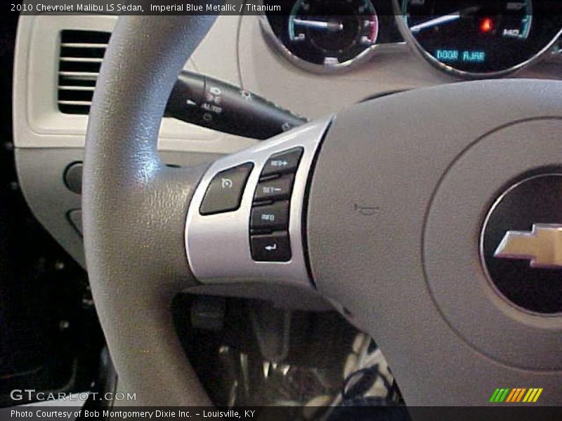 Imperial Blue Metallic / Titanium 2010 Chevrolet Malibu LS Sedan