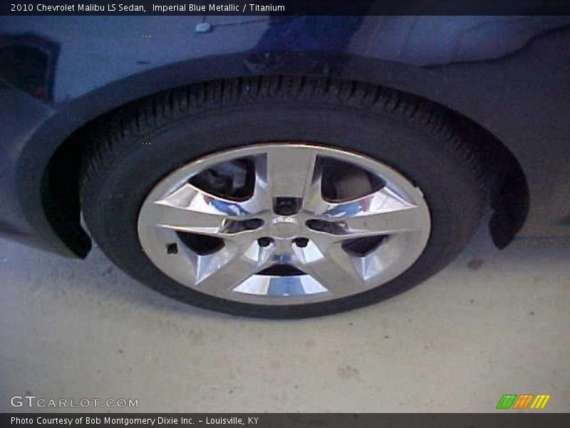 Imperial Blue Metallic / Titanium 2010 Chevrolet Malibu LS Sedan