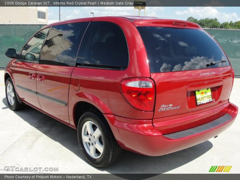 Inferno Red Crystal Pearl / Medium Slate Gray 2006 Dodge Caravan SXT
