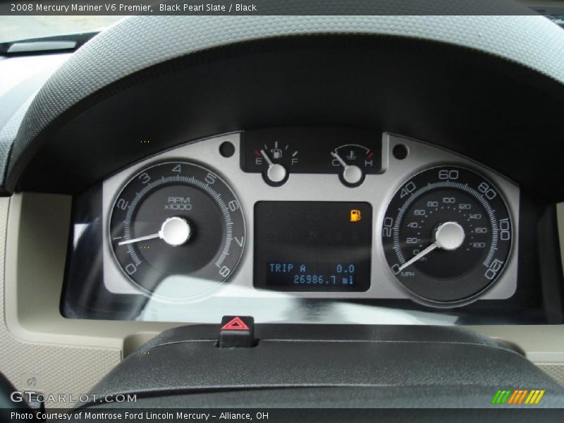 Black Pearl Slate / Black 2008 Mercury Mariner V6 Premier