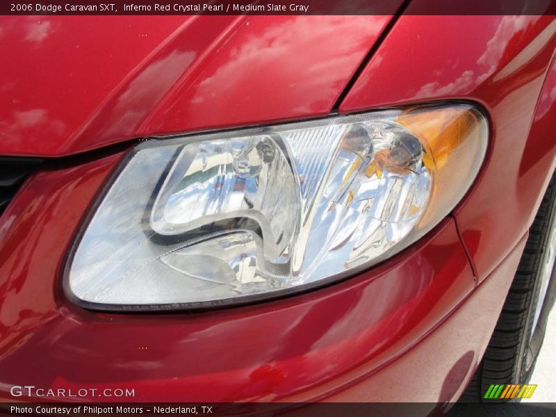 Inferno Red Crystal Pearl / Medium Slate Gray 2006 Dodge Caravan SXT
