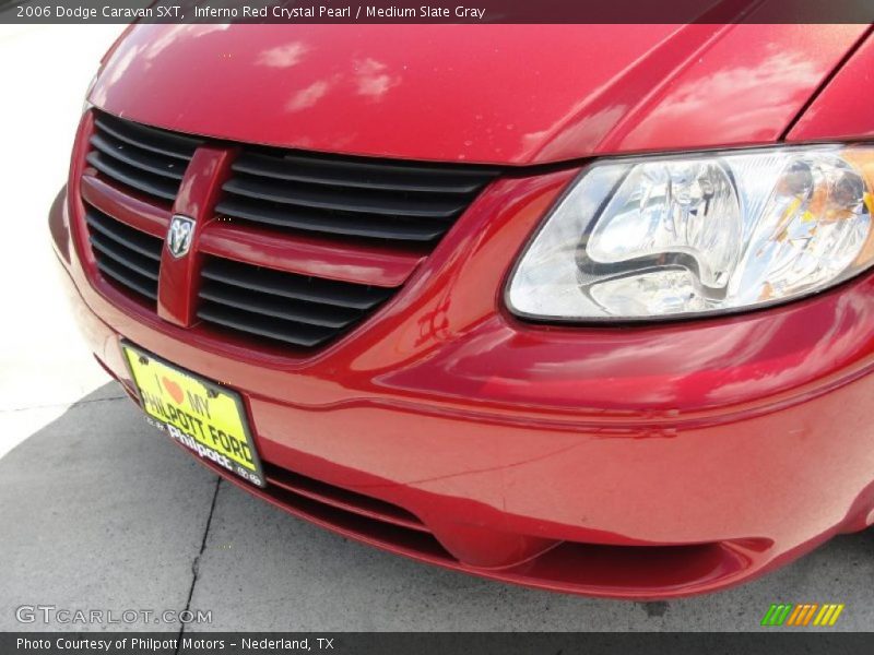 Inferno Red Crystal Pearl / Medium Slate Gray 2006 Dodge Caravan SXT