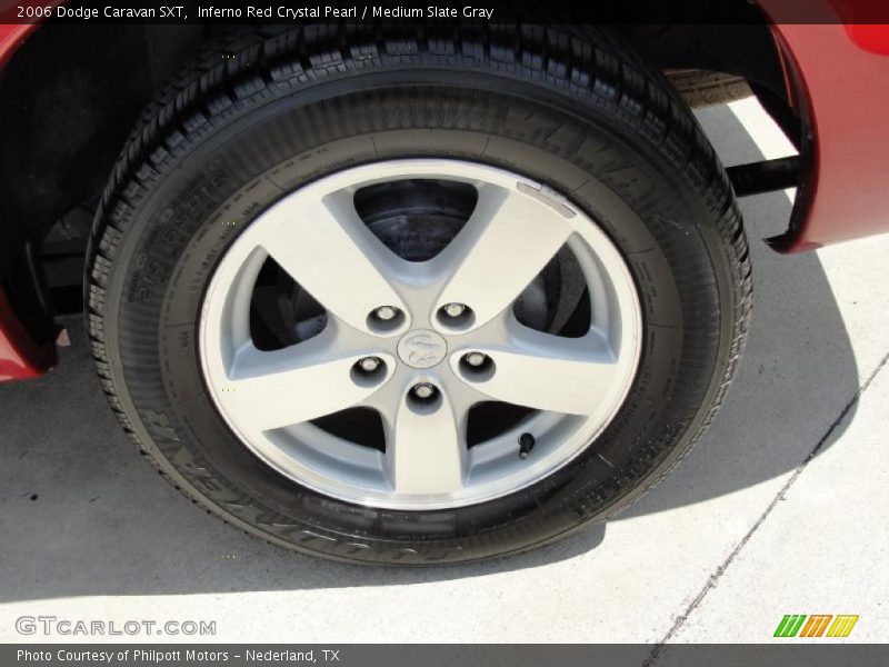 Inferno Red Crystal Pearl / Medium Slate Gray 2006 Dodge Caravan SXT