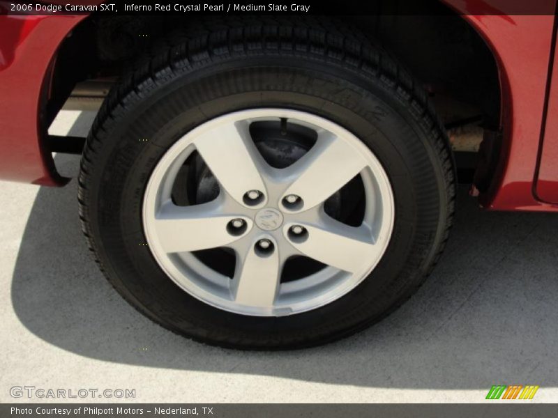 Inferno Red Crystal Pearl / Medium Slate Gray 2006 Dodge Caravan SXT