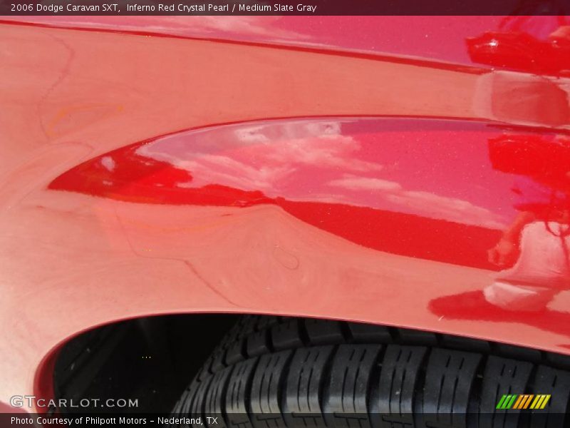 Inferno Red Crystal Pearl / Medium Slate Gray 2006 Dodge Caravan SXT
