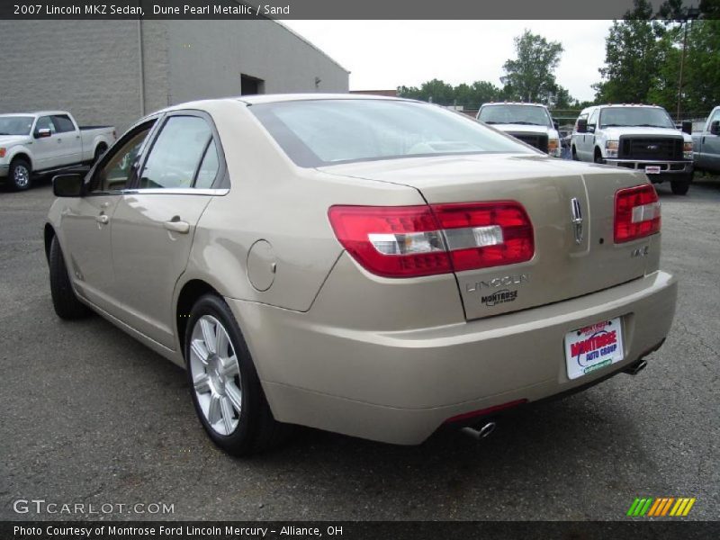 Dune Pearl Metallic / Sand 2007 Lincoln MKZ Sedan