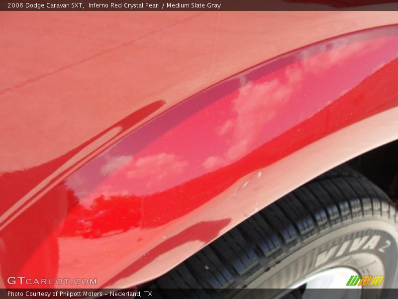 Inferno Red Crystal Pearl / Medium Slate Gray 2006 Dodge Caravan SXT