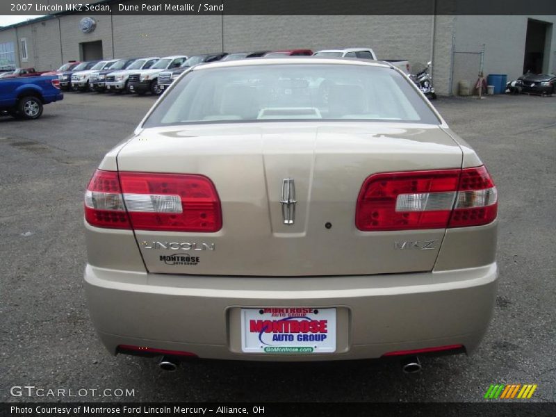 Dune Pearl Metallic / Sand 2007 Lincoln MKZ Sedan