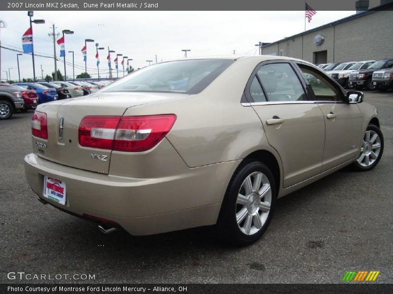 Dune Pearl Metallic / Sand 2007 Lincoln MKZ Sedan
