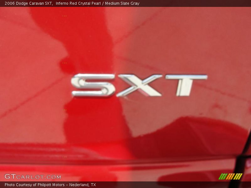 Inferno Red Crystal Pearl / Medium Slate Gray 2006 Dodge Caravan SXT