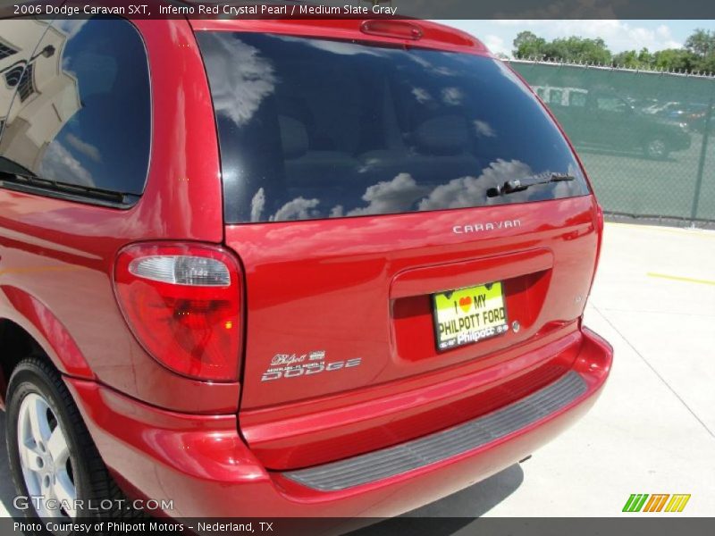 Inferno Red Crystal Pearl / Medium Slate Gray 2006 Dodge Caravan SXT