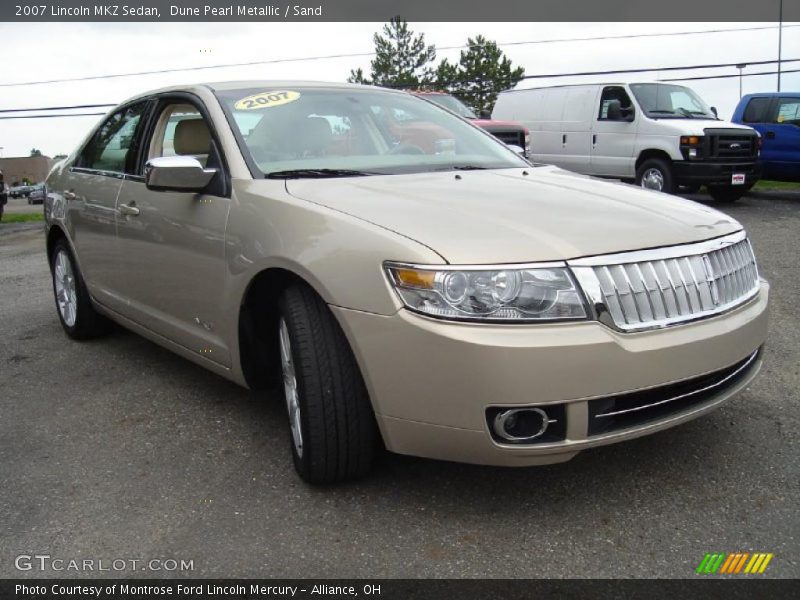 Dune Pearl Metallic / Sand 2007 Lincoln MKZ Sedan