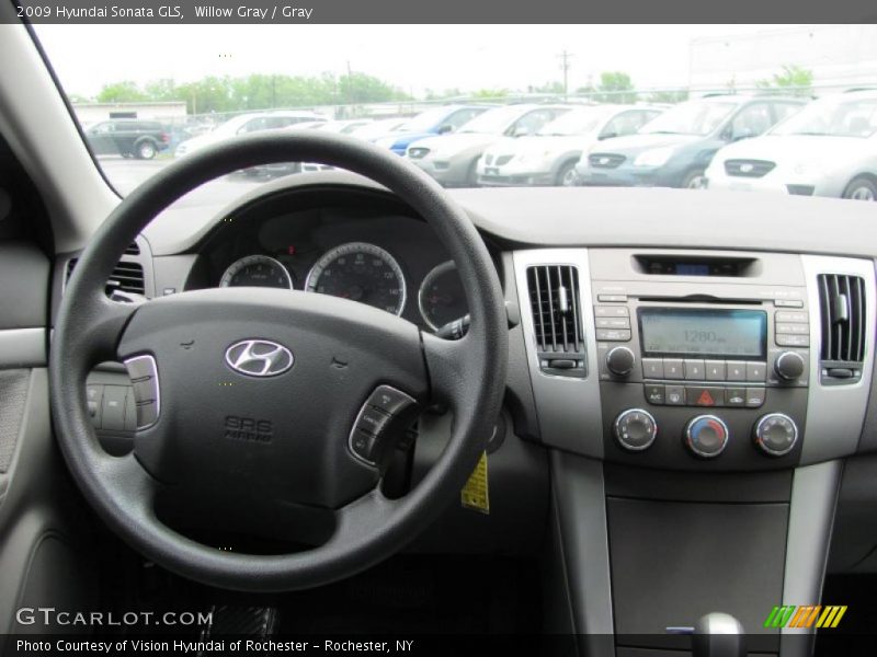Willow Gray / Gray 2009 Hyundai Sonata GLS