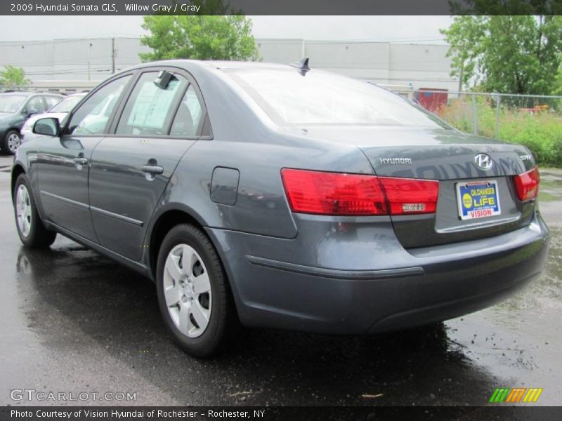 Willow Gray / Gray 2009 Hyundai Sonata GLS