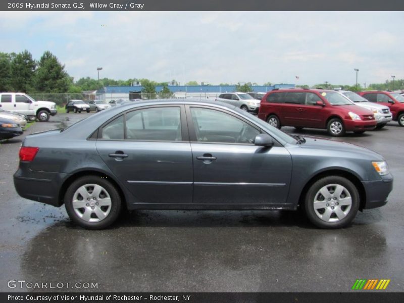 Willow Gray / Gray 2009 Hyundai Sonata GLS