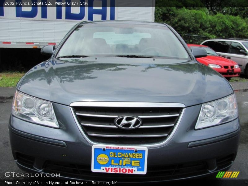Willow Gray / Gray 2009 Hyundai Sonata GLS