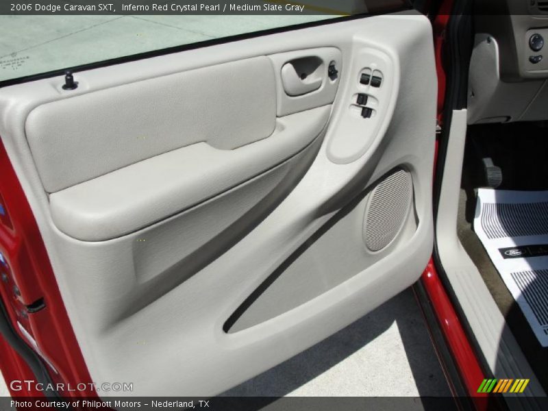 Inferno Red Crystal Pearl / Medium Slate Gray 2006 Dodge Caravan SXT