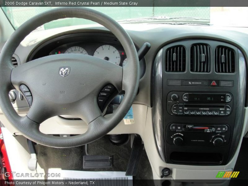 Inferno Red Crystal Pearl / Medium Slate Gray 2006 Dodge Caravan SXT