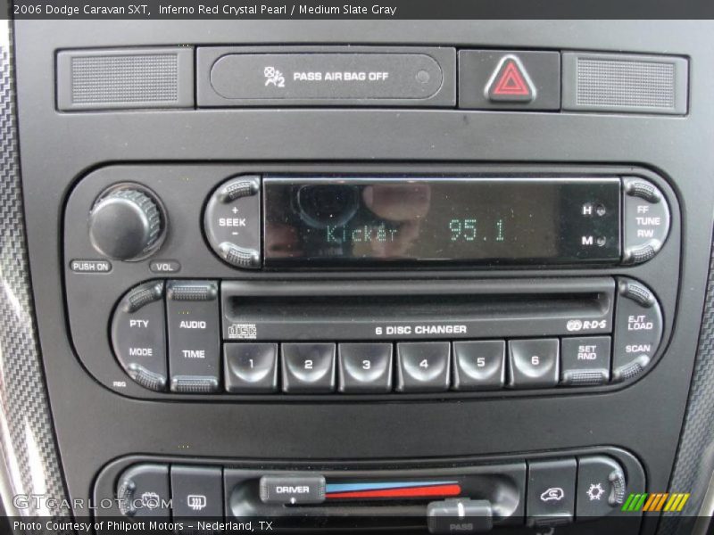 Inferno Red Crystal Pearl / Medium Slate Gray 2006 Dodge Caravan SXT